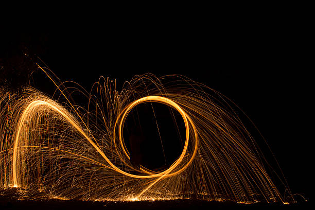 istock Sparks Flying From Burning Steel Wool 472384836