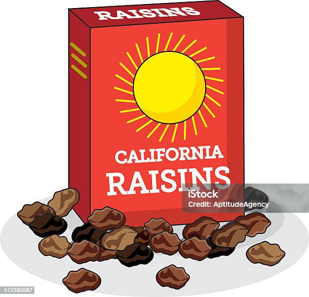 Box Of Raisins Stock Illustration - Download Image Now - Raisin, Brown, Food