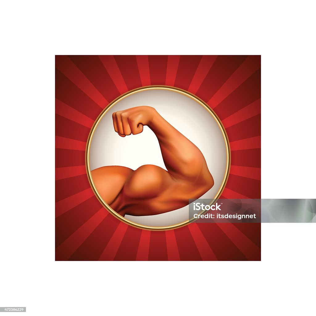 Strong Arm Label Strong Arm Stock Illustration - Download Image Now - Adult, Anaerobic ...