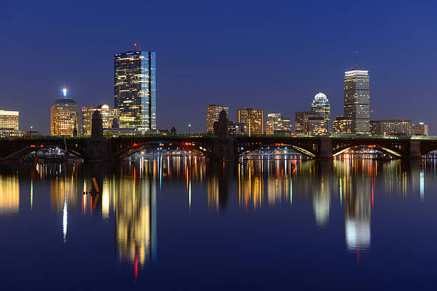 istock Boston Charles River and Back Bay skyline at night 472386484