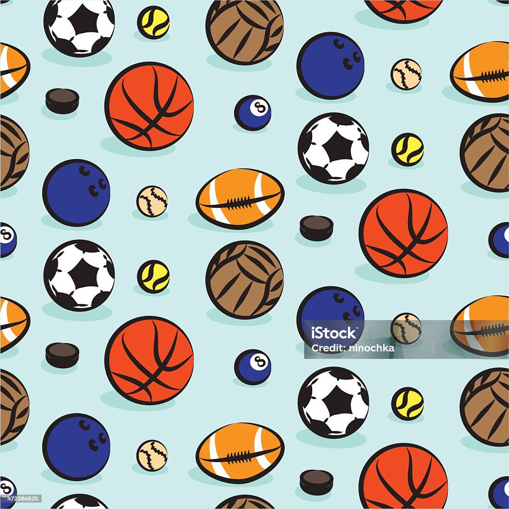 Seamless balls pattern balls pattern Sport stock vector