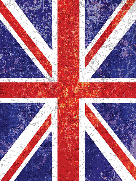 ilustrações de stock, clip art, desenhos animados e ícones de fundo grunge union jack - english flag british flag flag grunge