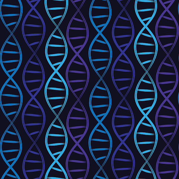 wzór bezszwowe dna - dna backgrounds healthcare and medicine magnification stock illustrations