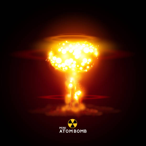 ilustrações de stock, clip art, desenhos animados e ícones de mini bomba atómica - mushroom cloud