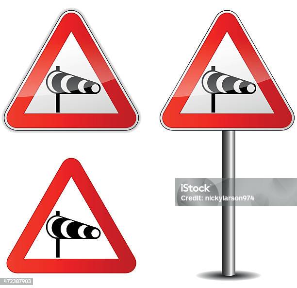 Vector Wind Signpost Stock Illustration - Download Image Now - Triangle ...