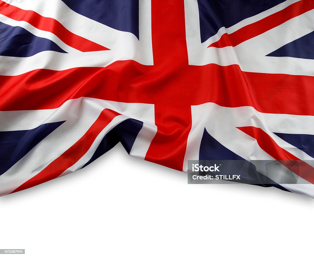 Union Jack flag Union Jack flag on plain background British Flag Stock Photo