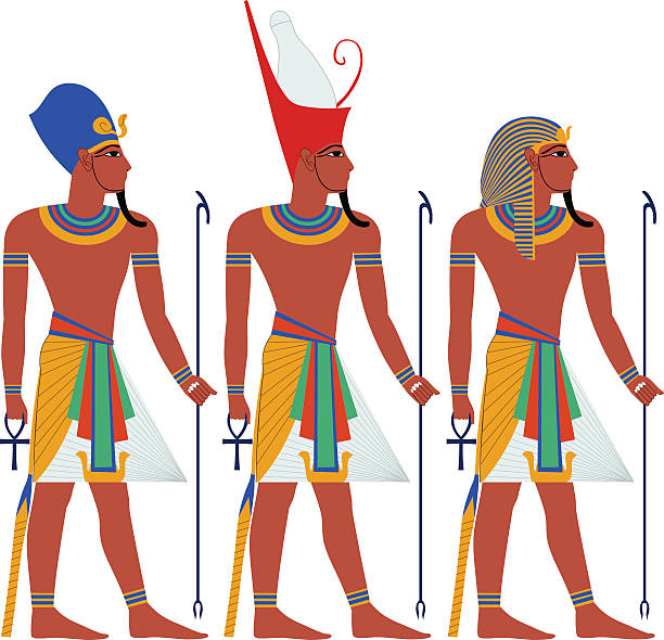 고대 이집트 파라오 팩 유월절식 - pharaoh stock illustrations