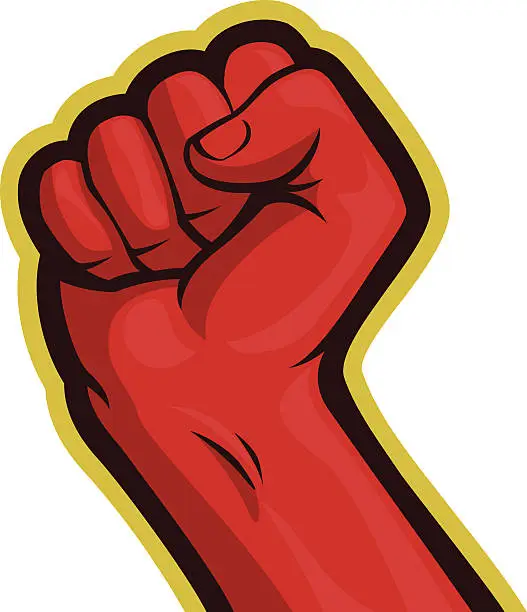 Vector illustration of Revolution Fist