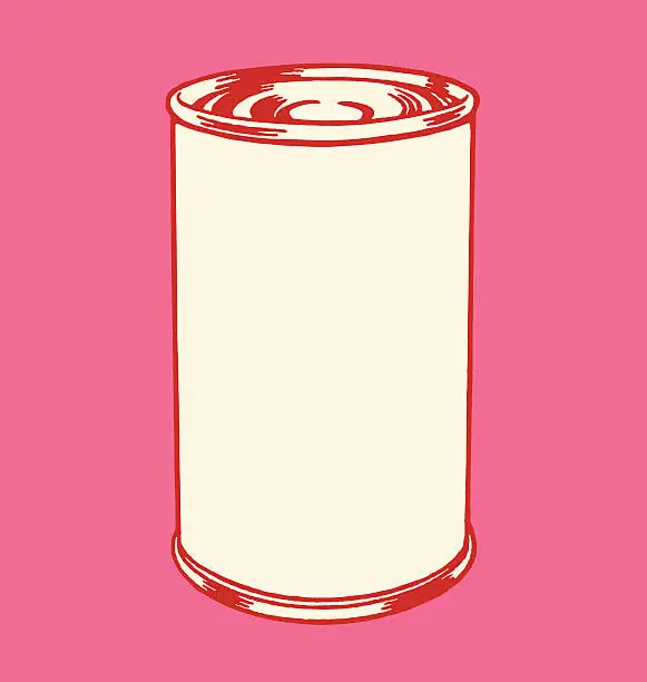 Vector illustration of Blank Can
