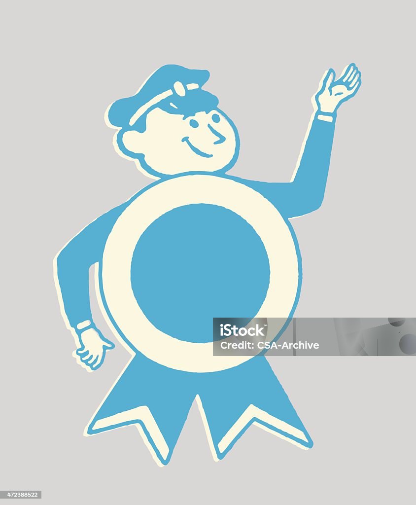 Person Using Ribbon Stick Man Ribbon Man Stock Illustration - Download Image Now - 2015, Adult ...