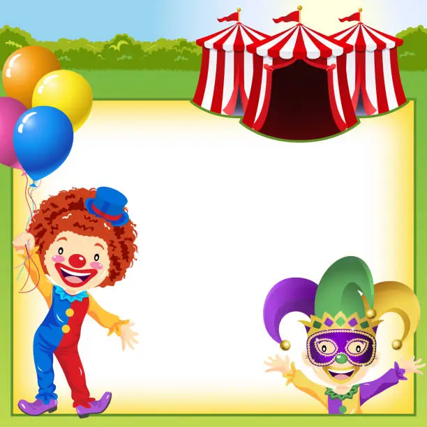 Vector illustration of Circus Notice