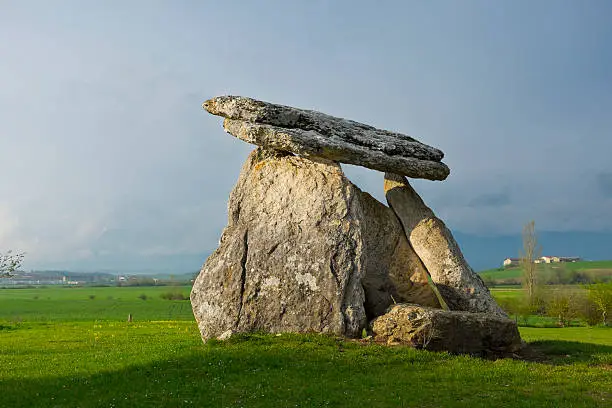 Sorginetxe dolmen in the plains of Alava