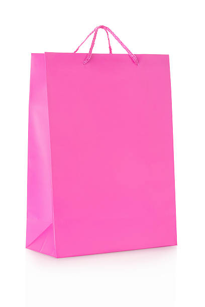 istock Pink shopping bag in paper 472397900