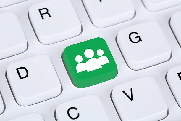 istock Social media or network internet online friendship on computer 472397928