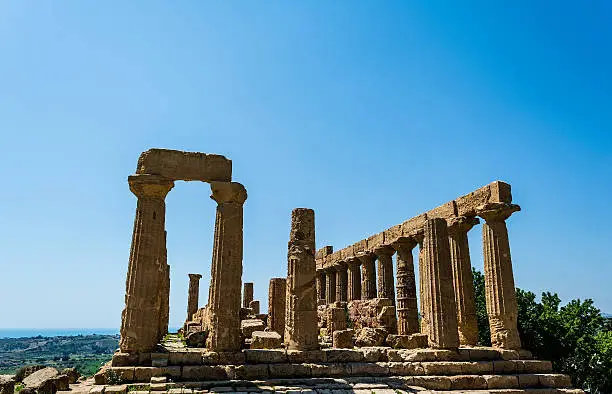 Photo of Ancient Greek Temple of Juno God, Agrigento, Sicily, Italy