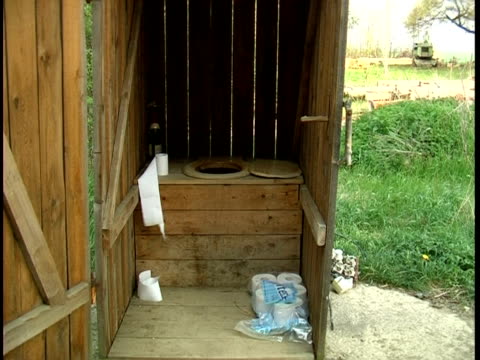 interior of an outhouse (Original PAL)