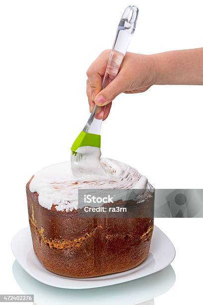Child Preparing Cake Stock Photo - Download Image Now - 2015, Child, Close-up