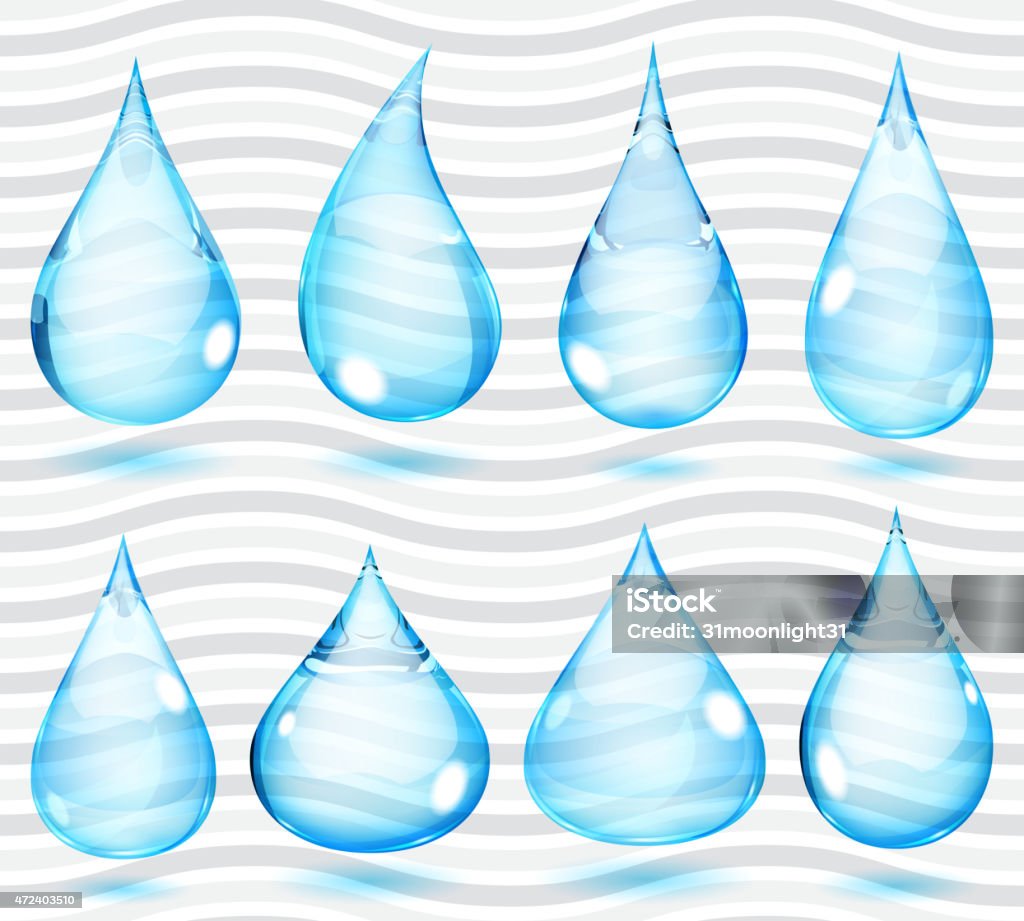 Transparent light blue drops Set of transparent drops in light blue colors. Vector illustrations. EPS10, JPG and AI10 are available 2015 stock vector Transparent light blue drops Set of transparent drops in light blue colors. Vector illustrations. EPS10, JPG and AI10 are available 2015 stock vector