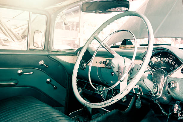 istock interior view of old vintage car 472413908
