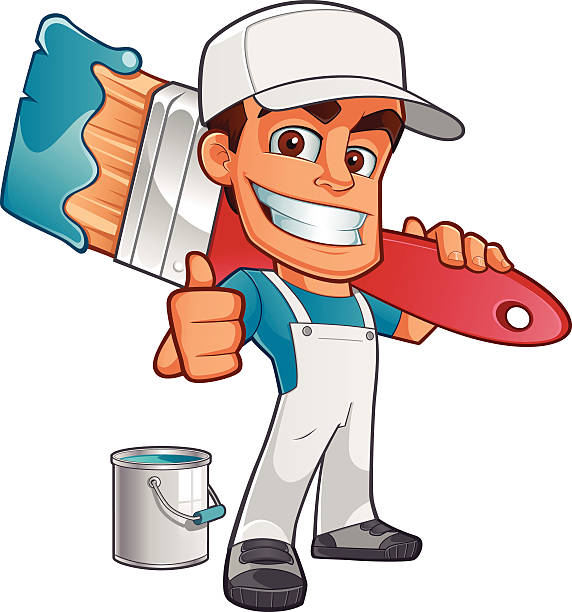 maler - malkunst stock-grafiken, -clipart, -cartoons und -symbole