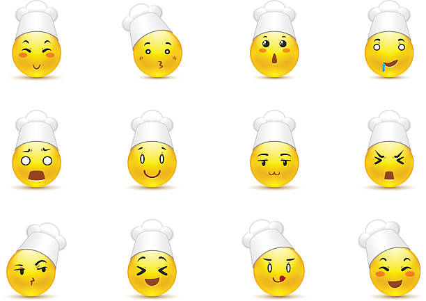 Anime Smileys In White Caps Stock Illustration - Download Image Now - Chef, Emoticon, 2015 - iStock Anime Smileys In White Caps Stock Illustration - Download Image Now - Chef, Emoticon, 2015 - iStock