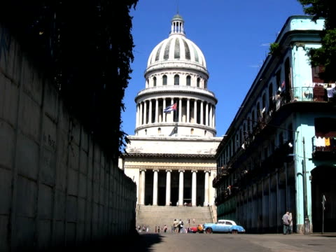 Capitol building from side street, Havana, Cuba PAL