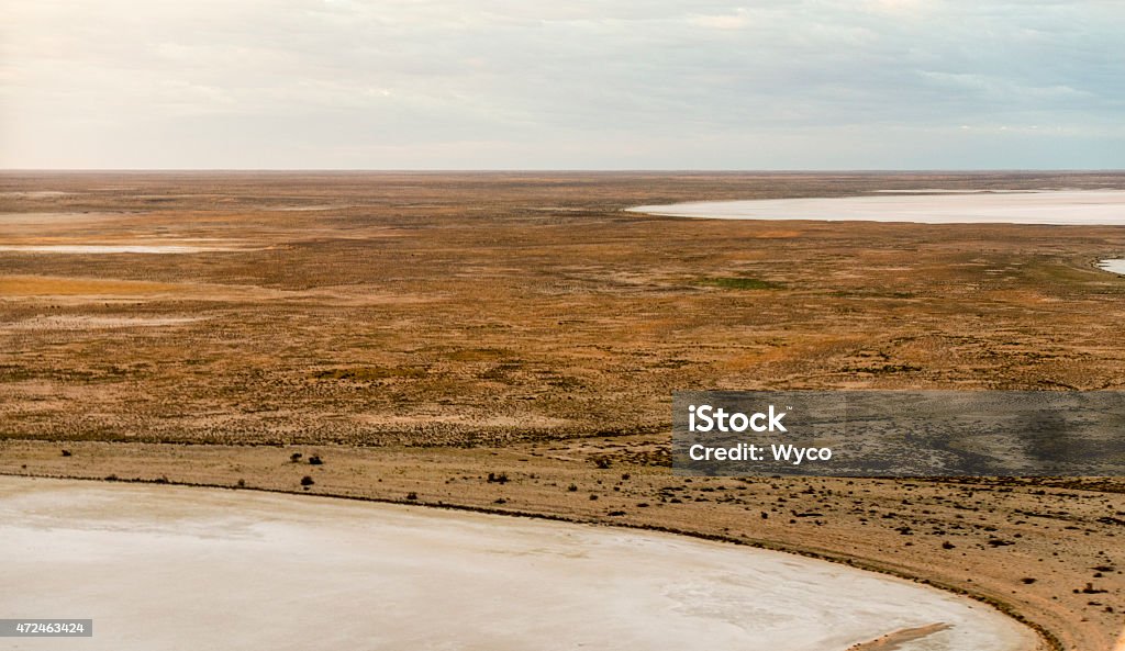 Aerial View of Lake Eyre, Australia (Aerial Photo) 2015 Stock Photo