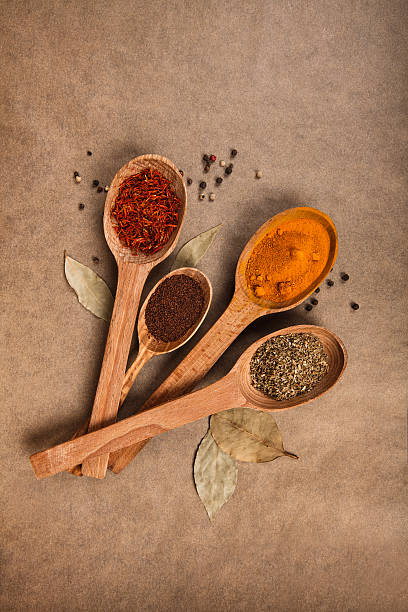 istock wooden spoons with spices 472463846