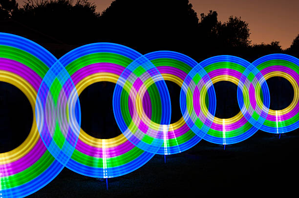 istock Rings of Light - Light Painting Composition 472463992