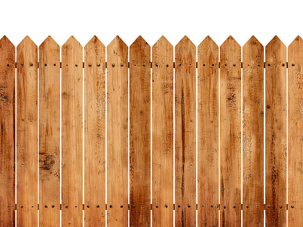 clôture en bois fond - fence photos et images de collection