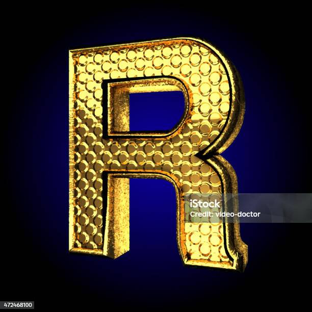 Godlen R Letter R Golden Letter Stock Illustration - Download Image Now - 2015 ...