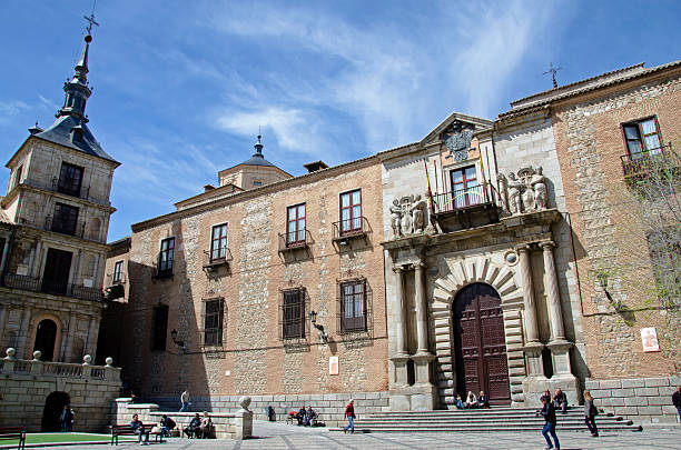 City Hall square, Toledo stock photo