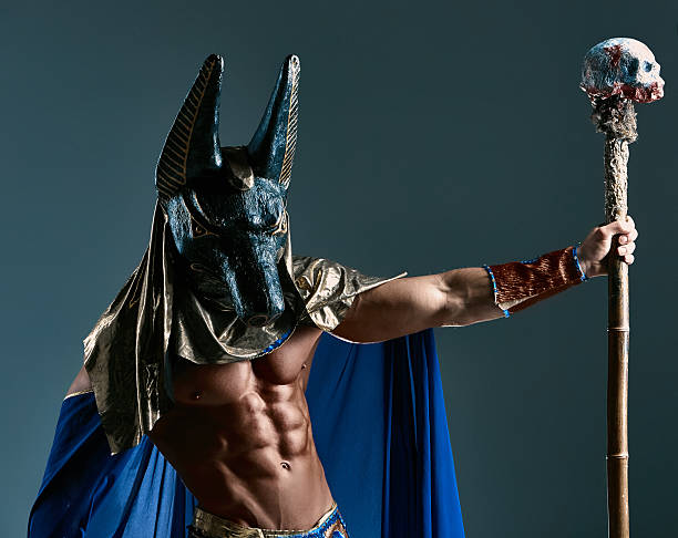istock The man in the image of ancient Egyptian Pharaoh with 472471464