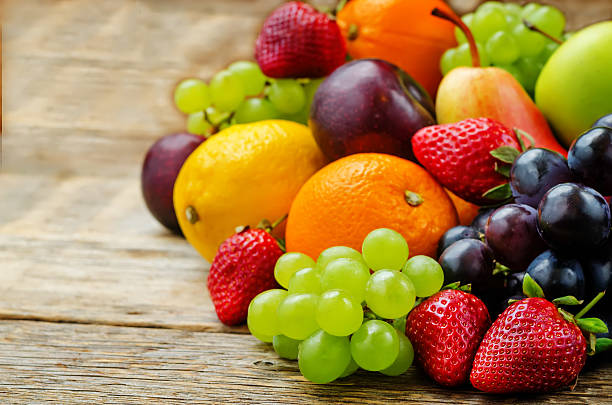 istock fruits. mango, lemon, plum, grape, pear, orange, Apple, banana, strawberry 472475714