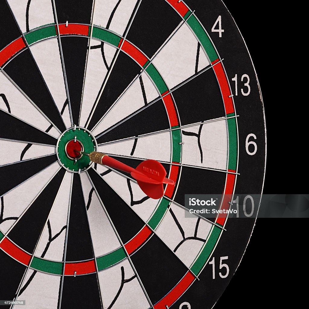 Darts on a black background The darts on a black background. Macro 2015 Stock Photo