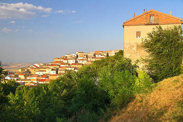 Panoramic view of Bovino. Puglia. Italy.