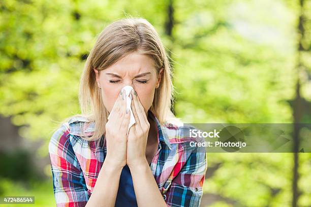 Allergy Stock Photo - Download Image Now - Allergy, Sneezing, Springtime