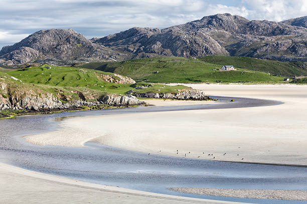 uig beach - hebrides foto e immagini stock