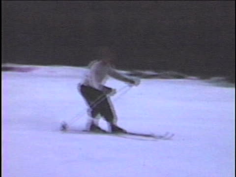 Downhill Skier--From 1950's film