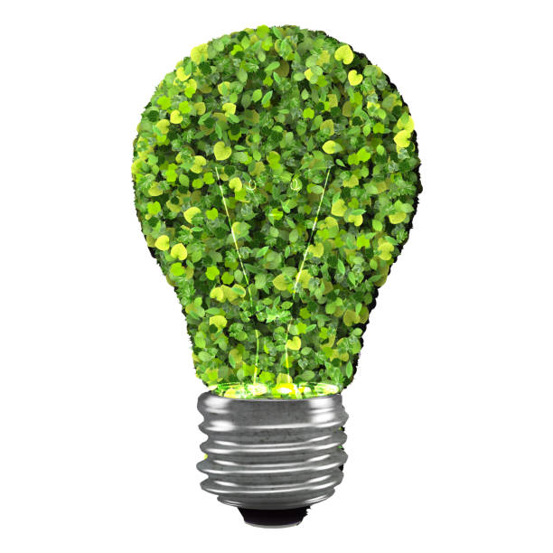 istock Eco bulb made from green leaves 472491668