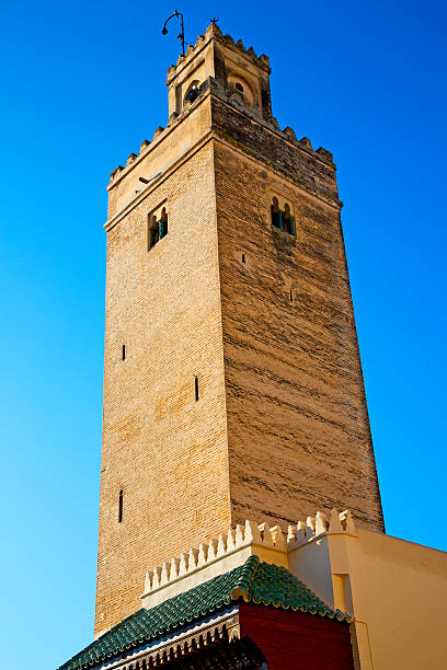 Giralda bell tower. City street view of Colorful street in the old town Santa Cruz, C. Mateos Gago in Seville, Spain. (Colegio Público San Isidoro and Iglesia de Santa Cruz)