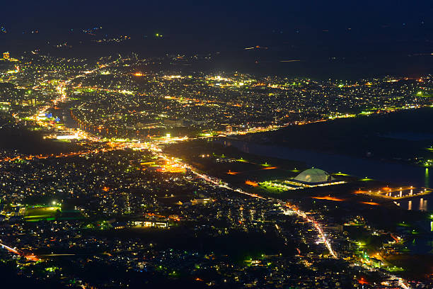 istock Night scene of Mutsu city 472496636