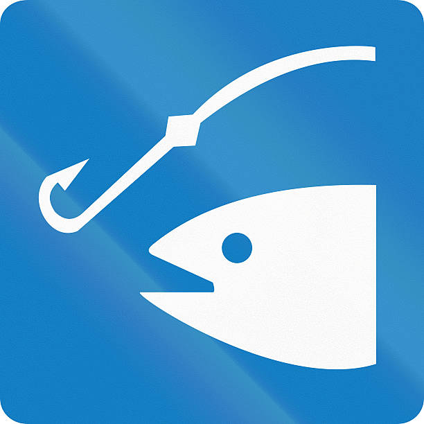 3D rendering of an abstract fishhook background with text space