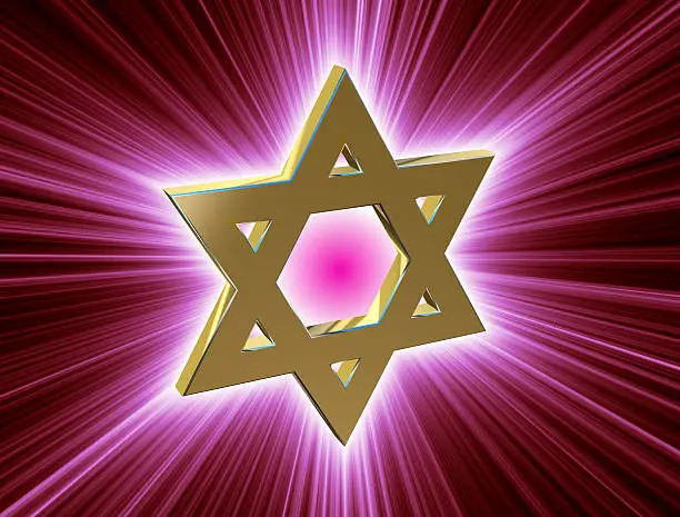 Photo of among rays of gold Star of David