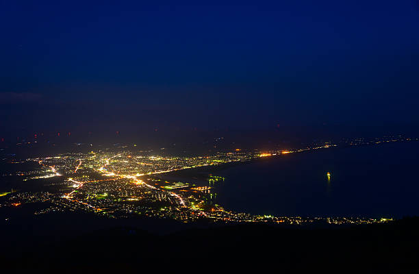 istock Night scene of Mutsu city 472501526
