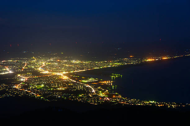 istock Night scene of Mutsu city 472501532
