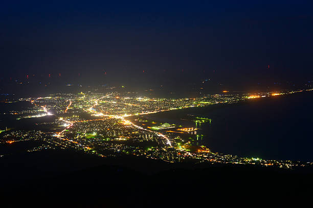 istock Night scene of Mutsu city 472501542