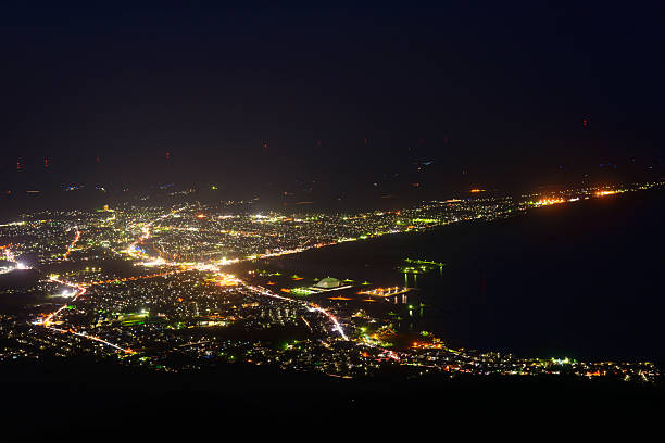 istock Night scene of Mutsu city 472501548