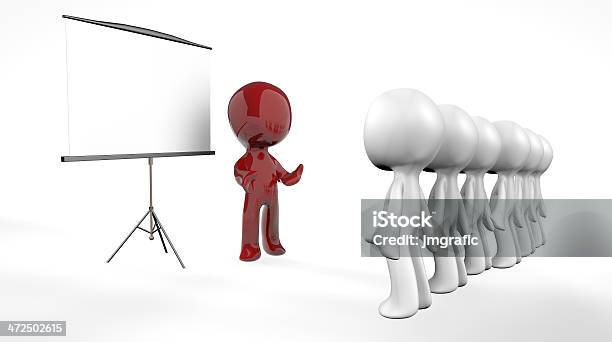 3d Expound Stock Photo - Download Image Now - Attending, Blank Screen, Explaining
