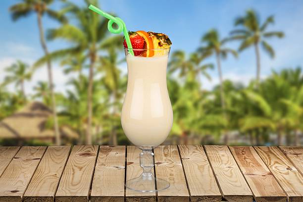 istock Pina Colada. Cocktails on white: Pina Colada 472504104